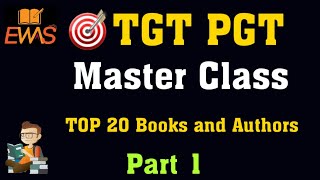 Master Class Imortant Books Part 1  EWAS  For TGT PGT LT GIC [upl. by Attener]