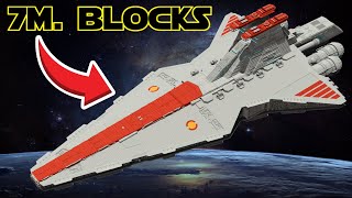 I Built a GIANT Star Wars BATTLESHIP in Minecraft [upl. by Ettecul]