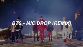 with MV BTS 방탄소년단 MIC Drop Steve Aoki Remix Easy Lyrics [upl. by Roht]