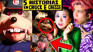 6 HISTORIAS DE TERROR  Especial de CHUCK E CHEESE en Español  RELATOS DE MIEDO Palomitas Flow [upl. by Hailee]