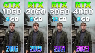 GTX 1060 vs RTX 2060 vs RTX 3060 vs RTX 4060  Test in New Games 2024 [upl. by Alenson]