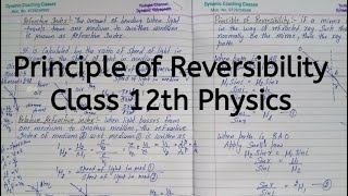 Principle of Reversibility Chapter 9 Ray Optics And Optical Instruments Class 12 Physics [upl. by Ayital]