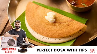 Perfect Dosa Recipe  Dosa Tawa Seasoning Tips Dosa Atta  घर पर बनाइये परफेक्ट दोसा  Sanjyot Keer [upl. by Zina880]