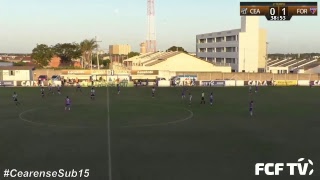 CAMPEONATO CEARENSE SUB  15  SEMIFINAL  CEARÁ X FORTALEZA  06082017 [upl. by Feil942]