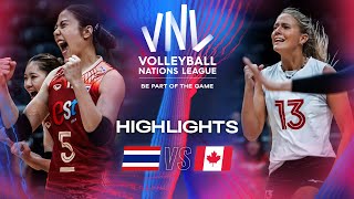 🇹🇭 THA vs 🇨🇦 CAN  Highlights  Week 1  Womens VNL 2024 [upl. by Aneliram595]