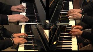 Bach  Brandenburg Concertos No3 for 8 hands 2 pianos [upl. by Alyehs]