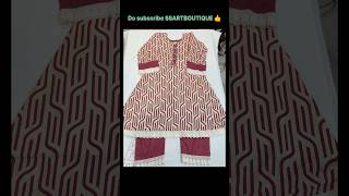 A Line Dress with Lace design😍stich by SSArtBoutique youtubeshorts trending fashion stitching [upl. by Kcirddehs]