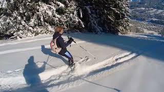 ski de randonnée à Combloux [upl. by Hatfield]