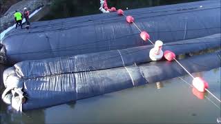 What is a Water Filled Cofferdam AquaDam  Water Controlling Water [upl. by Esined253]