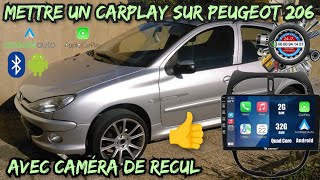 Monter un autoradio Carplay sur Peugeot 206 par Bassevelle Auto Services [upl. by Rehpotsirhc369]