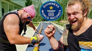 Can Pro Strongman Break Guinness World Record 1st Try [upl. by Kelsey]