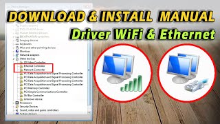 Cara Download amp Install Driver WIFI amp ETHERNET Manual untuk Windows 781011 [upl. by Alban542]