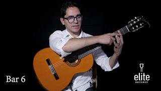 Valse Venezolano No 2  Tutorial Part 14  EliteGuitaristcom Online Classical Guitar Lessons [upl. by Grim]