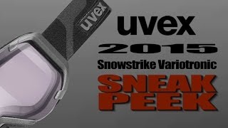 Sneak Peek 2015 Uvex Snowstrike Variotronic Ski and Snowboarding Goggle Review [upl. by Ehrenberg]