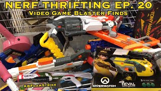 KBFoamStrikes NERF THRIFTING Vlog EP 20 Video Game Blaster Finds  Overwatch BVA Rival Rarity [upl. by Nowed]