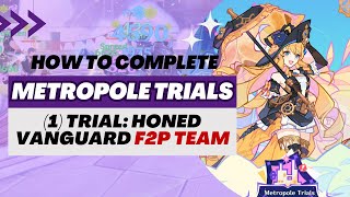 【Genshin Impact】Metropole Trials SubEvent  Trial Honed Vanguard 4Star Characters Team [upl. by Archambault390]