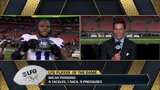 Tom Brady’s LFG Player of the Game Cowboys LB Micah Parsons  Week 1 DIGITAL EXCLUSIVE [upl. by Ykvir84]