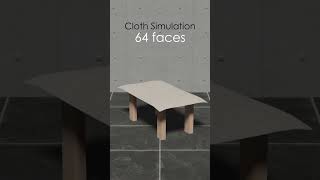 Tablecloth falling on the Table animation physicssimulation blender relaxing clothsimulation [upl. by Anauq]