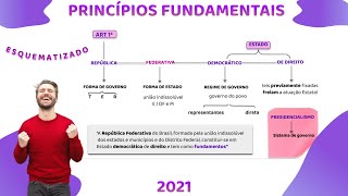 Princípios Fundamentais revisão completa  Direito Constitucional [upl. by Avot]