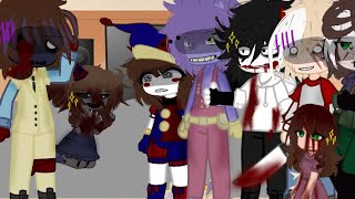 Fandoms react to FNAFPart 1 gacha gachaclub afton aftonfamily fnaf tadc dsmp [upl. by Alisha]