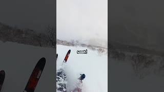 At least the landing was soft 😅 skiing japan mountains snow powderskiing snowboarding fail [upl. by Schlesinger603]