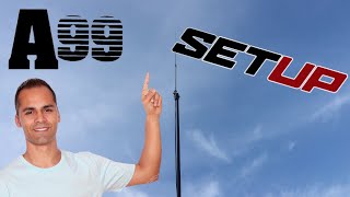 Antron 99 CB base antenna setup [upl. by Enneite]