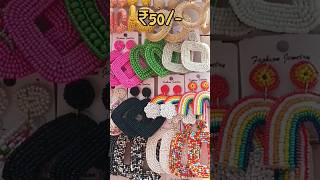 Sarojini Nagar Market Delhi  Sarojini Nagar Earrings 😍 sarojininagar shorts earrings jewellery [upl. by Ahcsat]