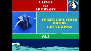 Ticker Tape Timer Kinematics Calculations [upl. by Steinway]