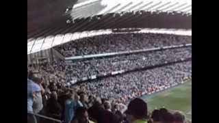 QPR fans celebrate Man City winner Manchester city 3 QPR 2 1352012 [upl. by Ahsinrev]