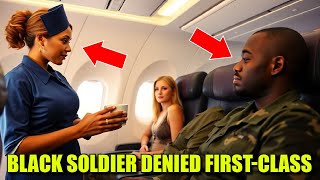 Black Soldier Denied First Class Seat by Woman—The Powerful Moment That Will Leave You Speechless [upl. by Eenej]