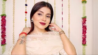 Easy Festive  Diwali Makeup Look ft lorealparisindia  Long Lasting Makeup  Nidhi Chaudhary [upl. by Nyvrem46]