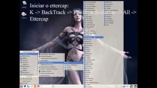 Roubar Senhas com Ettercap  Linux BackTrack [upl. by Ettedranreb]