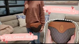 YSL Le Monogramme Coeur Bag unboxing  mod shots [upl. by Bradan]