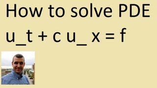 How to solve inhomogeneous transport PDE [upl. by Oilenroc611]