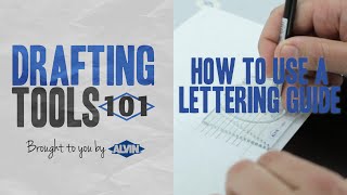 Drafting Tools 101  Learn How to Use a Lettering Guide Ames Lettering Guide [upl. by Micah]