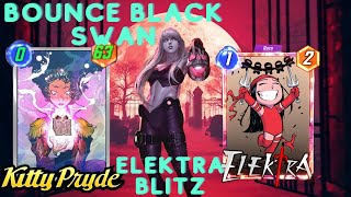 Marvel Snap Black swan Showcase Bounce Central Elektra Blitzing [upl. by Tomkiel]