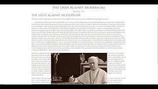 Oath Against Modernism  Fr Ripperger [upl. by Damali]