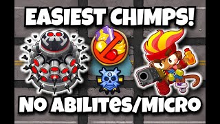 NEW EASIEST Ouch CHIMPS Black Border Guide l No AbilitiesMicroGeraldo Update 441 Bloons TD6 [upl. by Earehc]