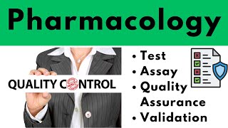 Quality Control in Pharmaceuticals  Important Definitions in Pharmacology [upl. by Tergram49]