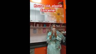 How to reuse old plastic container trending diy nairakajahan ytshorts reuse organization [upl. by Yajeet44]