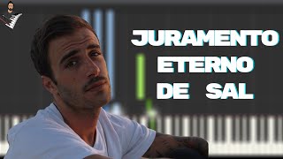 Álvaro de Luna  Juramento eterno de sal  Instrumental Piano Tutorial  Partitura  Karaoke  MIDI [upl. by Leirum]