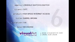 TSTT High Speed internet access  LonsdaleSaatchi  VA 2004 [upl. by Hardner797]