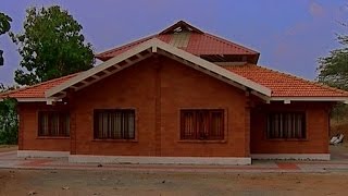 Low cost housing with bricks by Architect RK Ramesh  Shell house hollow blocks Hourdes [upl. by Bela]