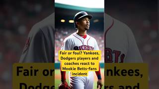 Mookies Moment Fair or Foul MookieBetts Yankees Dodgers BaseballDrama FanInteraction viral [upl. by Ninnahc]