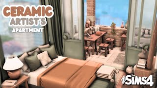 ceramic artists apartment  The Sims 4 apartment renovation CC [upl. by Dougherty600]