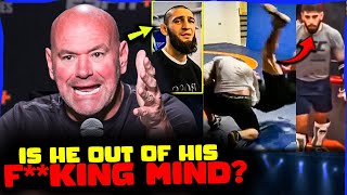 Dana White GOES OFF on Khamzat Chimaev for MAULING Ilia Topuria in Training Poirier vs Holloway 3 [upl. by Ennavoj533]