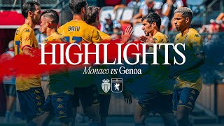 MONACO 12 GENOA  HIGHLIGHTS  Amichevole Preseason 2024 [upl. by Newberry]