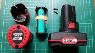 Lidl Parkside 12V Power Tool Battery Stripdown  Very Revealing [upl. by Hamas43]