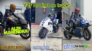 First supersport rookie  Aldi Mahendra YZF R9 testing cremona circuit [upl. by Askari]