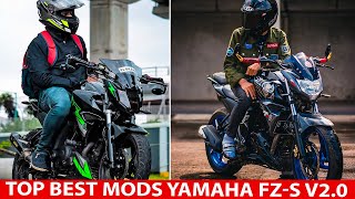 NEW Yamaha FZ S V20 Modification 🔥With less than ₹500 [upl. by Anahoj485]